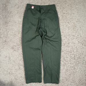Vtg OG-507 Utility Durable Press Trousers Military Army Green Pants - 30x29
